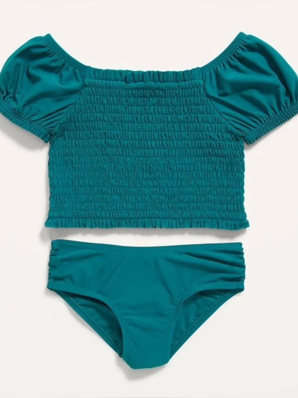 Old Navy Teal Smocked Baby Bikini Bathing Suit